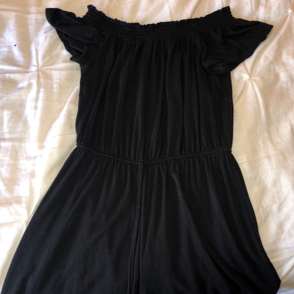 La hearts off the shoulder romper